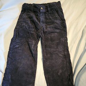 JANIE and JACK Size 4 (Little Kid) Navy Corduroy Pants with Waist Extenders!